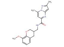 N-[(8-methoxy-3,4-dihydro-2H-chromen-3-yl)methyl]-2,7-dimethylpyrazolo[1,5-a]pyrimidine-5-carboxamide
