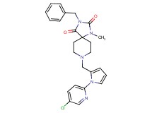3-benzyl-8-{[1-(5-chloro-2-pyridinyl)-1H-pyrrol-2-yl]methyl}-1-methyl-1,3,8-triazaspiro[4.5]decane-2,4-dione