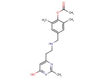 4-({[2-(6-hydroxy-2-methylpyrimidin-4-yl)ethyl]amino}methyl)-2,6-dimethylphenyl acetate