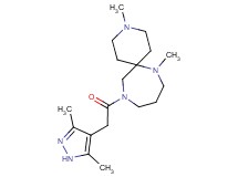 11-[(3,5-dimethyl-1H-pyrazol-4-yl)acetyl]-3,7-dimethyl-3,7,11-triazaspiro[5.6]dodecane