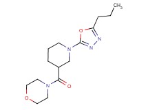 4-{[1-(5-propyl-1,3,4-oxadiazol-2-yl)piperidin-3-yl]carbonyl}morpholine