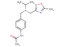 N-[4-({isopropyl[(5-methyl-1,2,4-oxadiazol-3-yl)methyl]amino}methyl)phenyl]acetamide