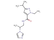 1-ethyl-N-[2-(1H-imidazol-1-yl)propyl]-3-isopropyl-1H-pyrazole-5-carboxamide