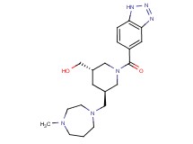 {(3S*,5R*)-1-(1H-1,2,3-benzotriazol-5-ylcarbonyl)-5-[(4-methyl-1,4-diazepan-1-yl)methyl]piperidin-3-yl}methanol