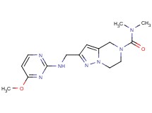 2-{[(4-methoxypyrimidin-2-yl)amino]methyl}-N,N-dimethyl-6,7-dihydropyrazolo[1,5-a]pyrazine-5(4H)-carboxamide