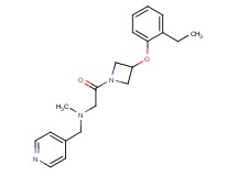 2-[3-(2-ethylphenoxy)-1-azetidinyl]-N-methyl-2-oxo-N-(4-pyridinylmethyl)ethanamine