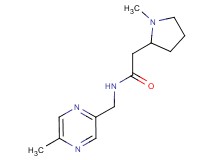 N-[(5-methylpyrazin-2-yl)methyl]-2-(1-methylpyrrolidin-2-yl)acetamide