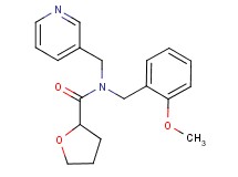 N-(2-methoxybenzyl)-N-(pyridin-3-ylmethyl)tetrahydrofuran-2-carboxamide