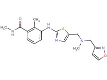3-[(5-{[(isoxazol-3-ylmethyl)(methyl)amino]methyl}-1,3-thiazol-2-yl)amino]-N,2-dimethylbenzamide