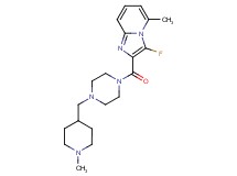3-fluoro-5-methyl-2-({4-[(1-methylpiperidin-4-yl)methyl]piperazin-1-yl}carbonyl)imidazo[1,2-a]pyridine