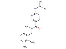 N-(2,3-dimethylbenzyl)-2-(isopropylamino)-N-methylpyrimidine-5-carboxamide