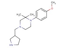 1-(4-methoxyphenyl)-2,2-dimethyl-4-(3-pyrrolidinylmethyl)piperazine