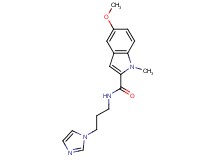 N-[3-(1H-imidazol-1-yl)propyl]-5-methoxy-1-methyl-1H-indole-2-carboxamide