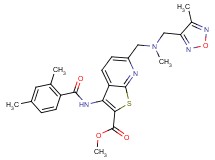 methyl 3-[(2,4-dimethylbenzoyl)amino]-6-({methyl[(4-methyl-1,2,5-oxadiazol-3-yl)methyl]amino}methyl)thieno[2,3-b]pyridine-2-carboxylate