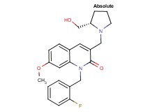 1-(2-fluorobenzyl)-3-{[(2S)-2-(hydroxymethyl)-1-pyrrolidinyl]methyl}-7-methoxy-2(1H)-quinolinone
