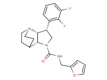 (3R*,3aR*,7aR*)-3-(2,3-difluorophenyl)-N-(2-furylmethyl)hexahydro-4,7-ethanopyrrolo[3,2-b]pyridine-1(2H)-carboxamide