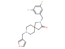 2-(3,5-difluorobenzyl)-8-(3-furylmethyl)-2,8-diazaspiro[4.5]decan-3-one