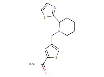 1-(4-{[2-(1,3-thiazol-2-yl)piperidin-1-yl]methyl}-2-thienyl)ethanone