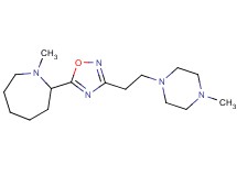 1-methyl-2-{3-[2-(4-methyl-1-piperazinyl)ethyl]-1,2,4-oxadiazol-5-yl}azepane