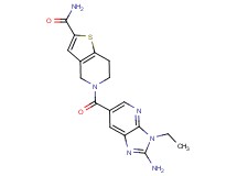 5-[(2-amino-3-ethyl-3H-imidazo[4,5-b]pyridin-6-yl)carbonyl]-4,5,6,7-tetrahydrothieno[3,2-c]pyridine-2-carboxamide