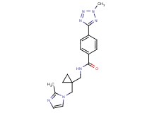 N-({1-[(2-methyl-1H-imidazol-1-yl)methyl]cyclopropyl}methyl)-4-(2-methyl-2H-tetrazol-5-yl)benzamide