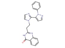 2-{2-[2-(1-phenyl-1H-pyrazol-5-yl)-1H-imidazol-1-yl]ethyl}quinazolin-4(3H)-one