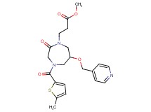 methyl 3-[4-[(5-methyl-2-thienyl)carbonyl]-2-oxo-6-(4-pyridinylmethoxy)-1,4-diazepan-1-yl]propanoate