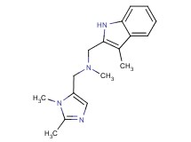 1-(1,2-dimethyl-1H-imidazol-5-yl)-N-methyl-N-[(3-methyl-1H-indol-2-yl)methyl]methanamine