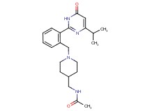 N-({1-[2-(4-isopropyl-6-oxo-1,6-dihydropyrimidin-2-yl)benzyl]piperidin-4-yl}methyl)acetamide