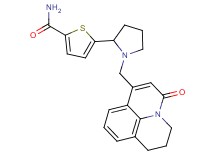 5-{1-[(5-oxo-2,3-dihydro-1H,5H-pyrido[3,2,1-ij]quinolin-7-yl)methyl]-2-pyrrolidinyl}-2-thiophenecarboxamide