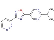 3-[5-(2-isopropyl-5-pyrimidinyl)-1,2,4-oxadiazol-3-yl]pyridazine