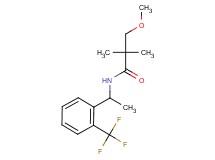 3-methoxy-2,2-dimethyl-N-{1-[2-(trifluoromethyl)phenyl]ethyl}propanamide