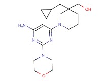 [1-(6-amino-2-morpholin-4-ylpyrimidin-4-yl)-3-(cyclopropylmethyl)piperidin-3-yl]methanol