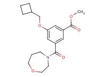 methyl 3-(cyclobutylmethoxy)-5-(1,4-oxazepan-4-ylcarbonyl)benzoate