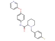1-(4-fluorobenzyl)-N-[4-(3-pyridinyloxy)phenyl]-2-piperidinecarboxamide