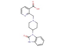 2-{[4-(2-oxo-2,3-dihydro-1H-benzimidazol-1-yl)piperidin-1-yl]methyl}nicotinic acid