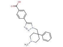4-{1-[(1-methyl-4-phenylpiperidin-4-yl)methyl]-1H-1,2,3-triazol-4-yl}benzoic acid