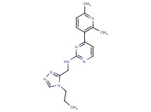 4-(2,6-dimethylpyridin-3-yl)-N-[(4-propyl-4H-1,2,4-triazol-3-yl)methyl]pyrimidin-2-amine