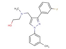 2-[{[3-(3-fluorophenyl)-1-(3-methylphenyl)-1H-pyrazol-4-yl]methyl}(methyl)amino]ethanol
