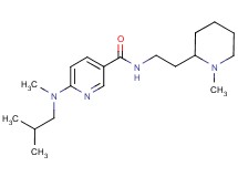 6-[isobutyl(methyl)amino]-N-[2-(1-methyl-2-piperidinyl)ethyl]nicotinamide