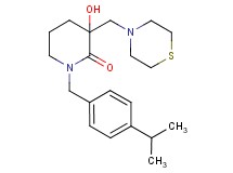 3-hydroxy-1-(4-isopropylbenzyl)-3-(4-thiomorpholinylmethyl)-2-piperidinone