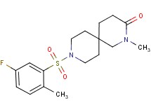 9-[(5-fluoro-2-methylphenyl)sulfonyl]-2-methyl-2,9-diazaspiro[5.5]undecan-3-one