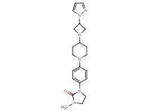 1-methyl-3-(4-{4-[3-(1H-pyrazol-1-yl)-1-azetidinyl]-1-piperidinyl}phenyl)-2-imidazolidinone
