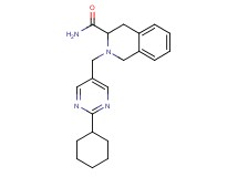 2-[(2-cyclohexylpyrimidin-5-yl)methyl]-1,2,3,4-tetrahydroisoquinoline-3-carboxamide