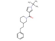 1-[(1-tert-butyl-1H-pyrrol-3-yl)carbonyl]-3-(2-phenylethyl)piperidine