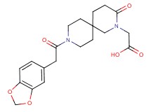 [9-(1,3-benzodioxol-5-ylacetyl)-3-oxo-2,9-diazaspiro[5.5]undec-2-yl]acetic acid