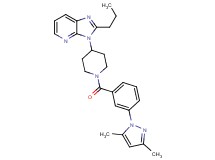 3-{1-[3-(3,5-dimethyl-1H-pyrazol-1-yl)benzoyl]-4-piperidinyl}-2-propyl-3H-imidazo[4,5-b]pyridine