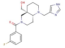 [(4aS*,8aR*)-6-(3-fluorobenzoyl)-1-(1H-imidazol-4-ylmethyl)octahydro-1,6-naphthyridin-4a(2H)-yl]methanol