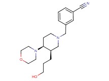 3-{[(3R*,4S*)-3-(3-hydroxypropyl)-4-morpholin-4-ylpiperidin-1-yl]methyl}benzonitrile