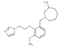 1-{2-[2-(1H-imidazol-1-yl)ethoxy]-3-methoxybenzyl}-3-azepanamine dihydrochloride
